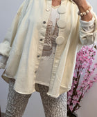 Veste Nina jeans crème