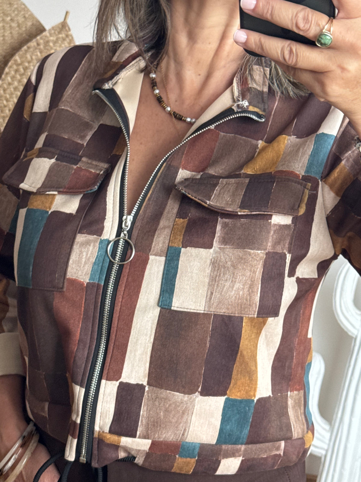 Veste Ambre marron