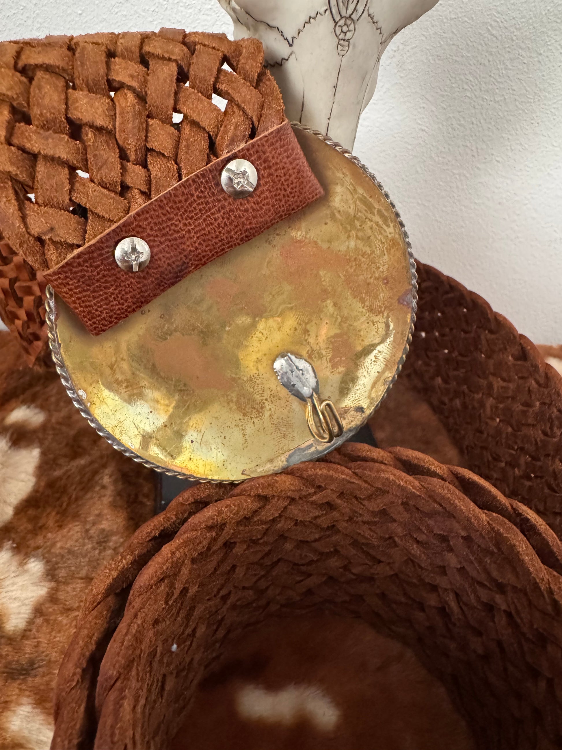 Ceinture bohème boucle tête de buffle