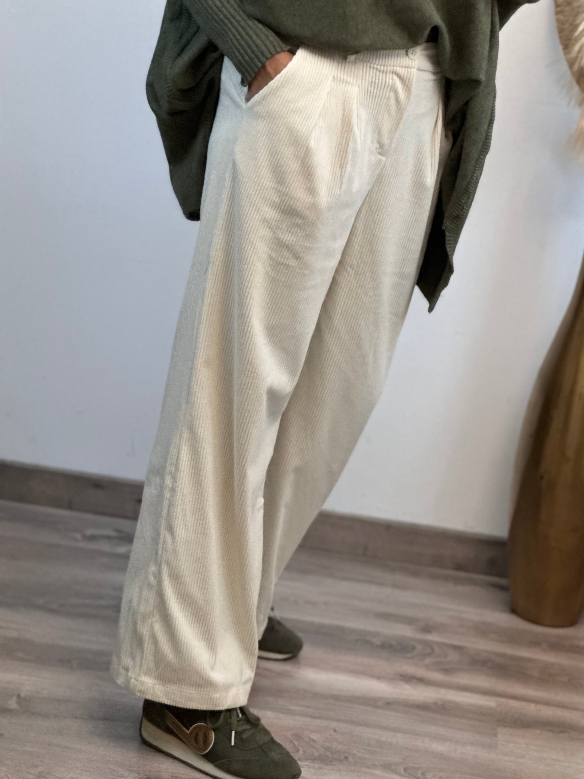Pantalon crème cocooning