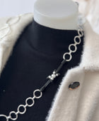 Collier ronds argentés