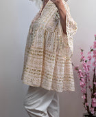 Tunique ou robe d’été bohème rose poudré