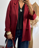 Blazer casuel bordeaux