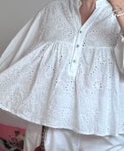 Blouse broderie blanche TU 38/48