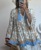 Blouse camélia beige