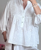 Blouse broderie blanche TU 38/48