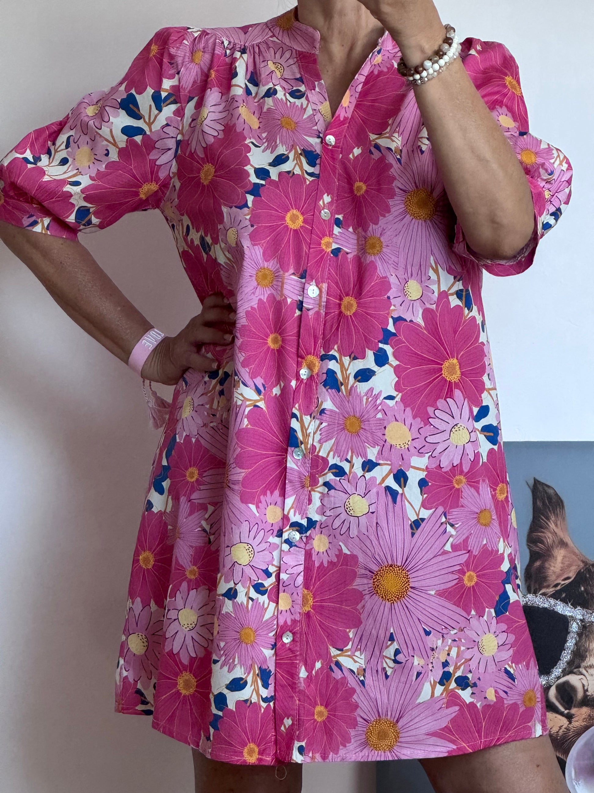 Robe Flora rose