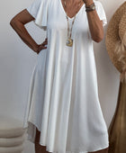 Robe d’été évasée blanche TU 40/48