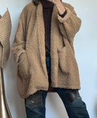 Veste très oversize camel