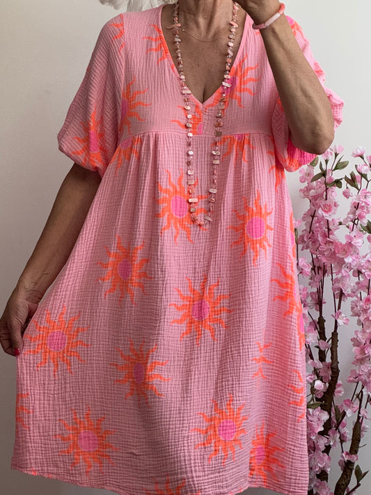 Robe soleil rose