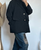 Veste moumoute noire
