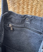 Sac jeans usé noir