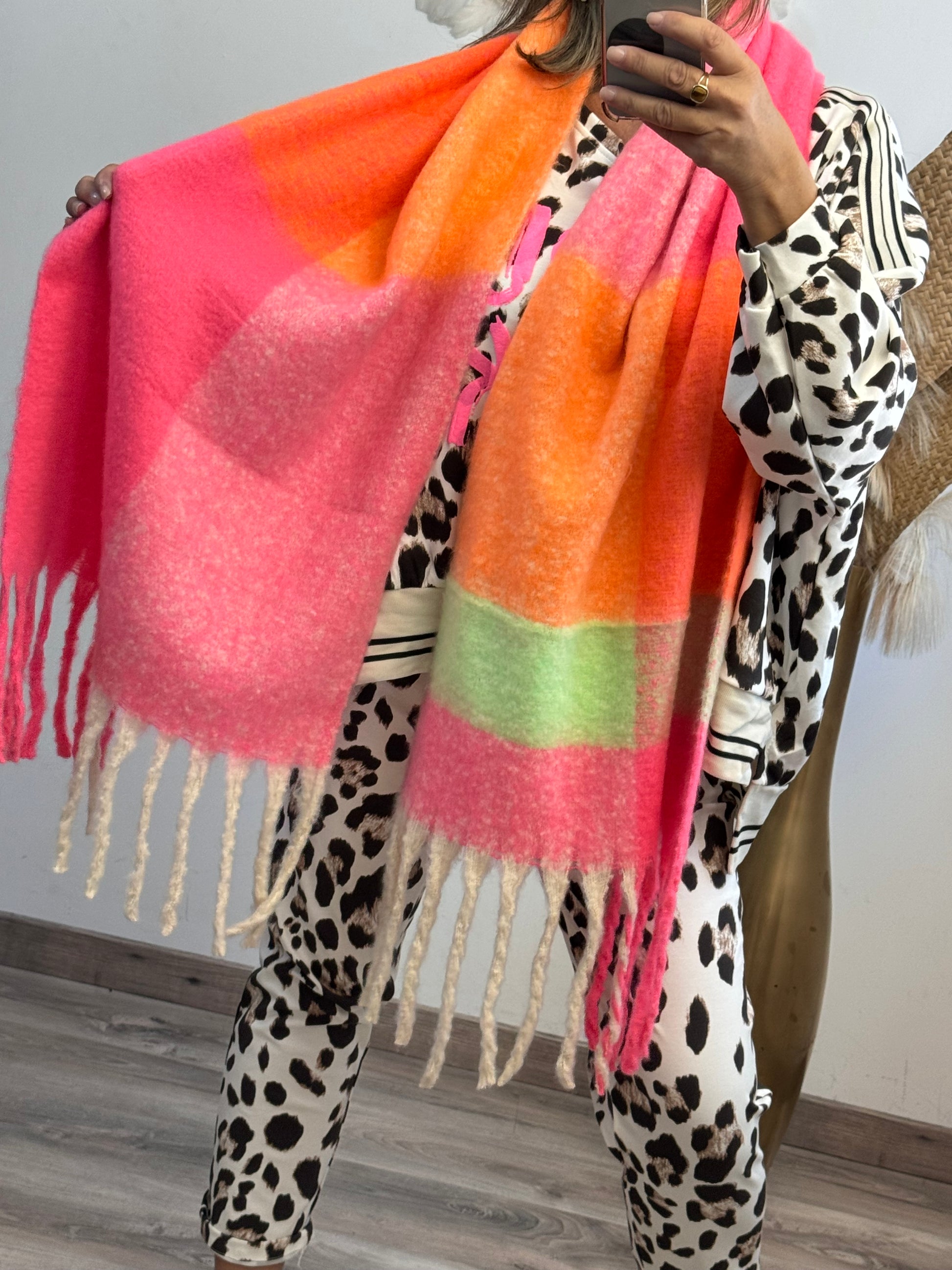 Écharpe multicolore