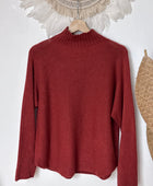 Pull maille col cheminé