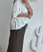 Blouse bohème blanche
