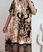 Robe fluide arabesque beige TU 40/48