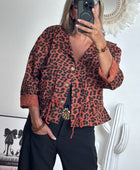 Veste Léo terracotta