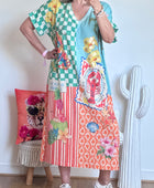 Robe lurex multicolore