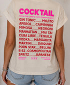 Teeshirt cocktail beige