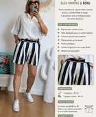 Short rayé marine TU 42/48