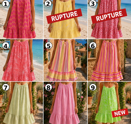 Robe d’été en coton réassort le 16/07