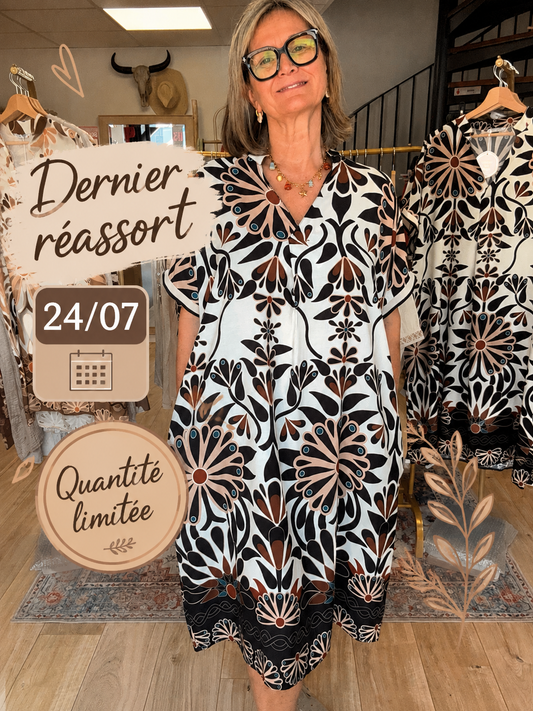 Robe Emma version longue noire TU 40/48