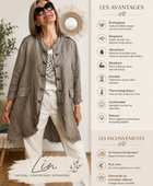 Veste lin taupe TU 42/48