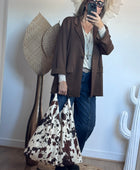 Sac cow marron