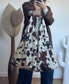 Sac cow marron
