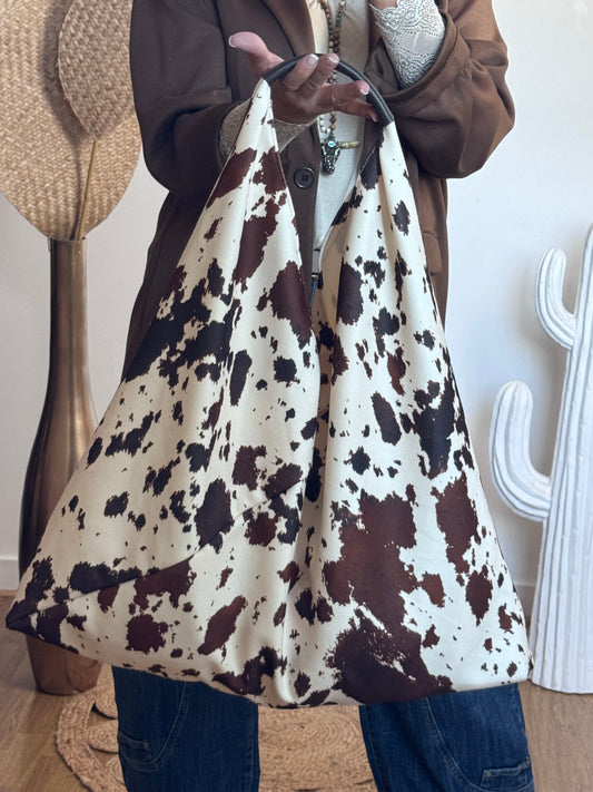 Sac cow marron