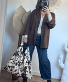 Sac cow marron