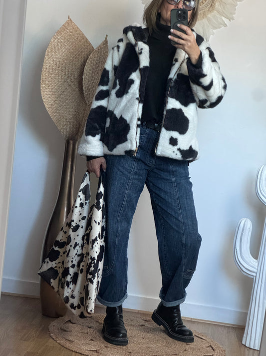 Sac cow noir