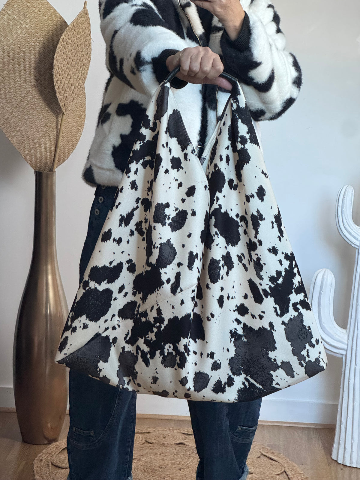 Sac cow noir