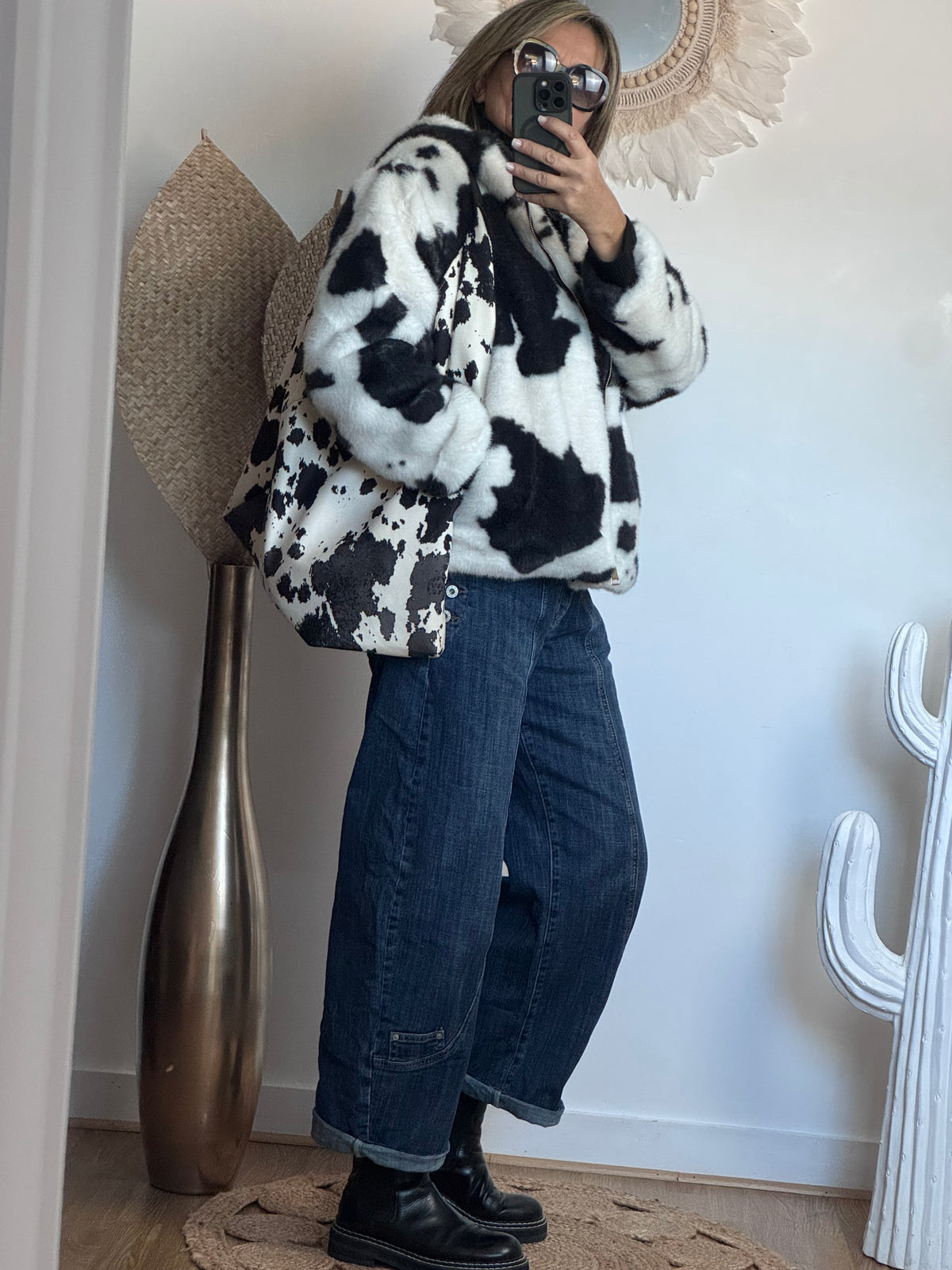 Sac cow noir