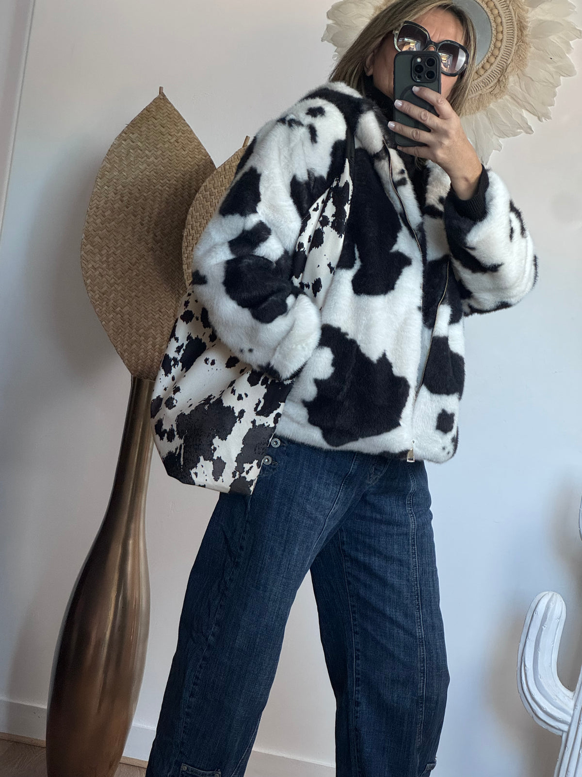 Sac cow noir