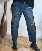 Jean baggy camouflage et dentelle