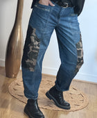 Jean baggy camouflage et dentelle