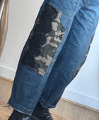Jean baggy camouflage et dentelle