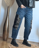 Jean baggy camouflage et dentelle