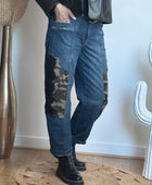 Jean baggy camouflage et dentelle