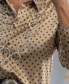 Ensemble jupe et chemise pois plusieurs tailles